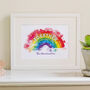 Family Rainbow Print Personalised, thumbnail 1 of 7