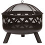 Steel Firepit With Pattern Design, thumbnail 3 of 3