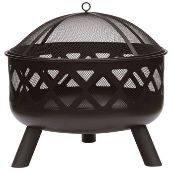 Steel Firepit With Pattern Design, 3 of 3