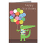 Crocodile Happy Birthday Card, thumbnail 2 of 4