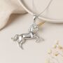 Personalised Sterling Silver And Gold Unicorn Necklace, thumbnail 4 of 10
