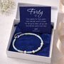40th Birthday Sterling Silver Four Pearl And Amazonite Bead Bracelet, thumbnail 5 of 5