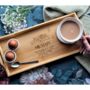 Personalised Bamboo Serving Tray With Handles, thumbnail 1 of 4