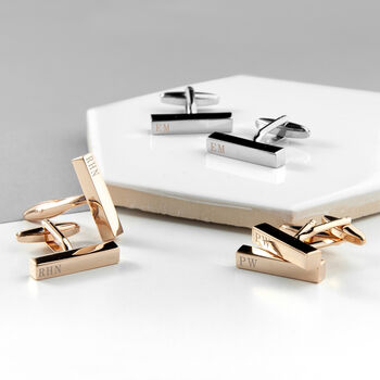 Personalised Bar Cufflinks For Weddings, 3 of 9