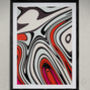 Bright Abstract Shapes Print, Contemporary Wall Art, thumbnail 1 of 12