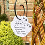 Acrylic Paw Print Pet Memorial Garden Tag Wire Holder, thumbnail 1 of 4