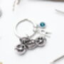 Motorbike Personalised Keyring Biker Gift. Motorbike Present For Him, thumbnail 7 of 9