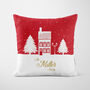 Personalised Christmas Cushion Red House, thumbnail 3 of 6