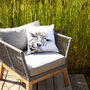 Inky Sheep Outdoor Cushion For Garden Furniture, thumbnail 2 of 9