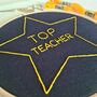 Top Teacher Embroidery Kit, thumbnail 3 of 3