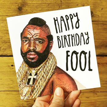 Happy Birthday Fool A Team Birthday Card, 3 of 3