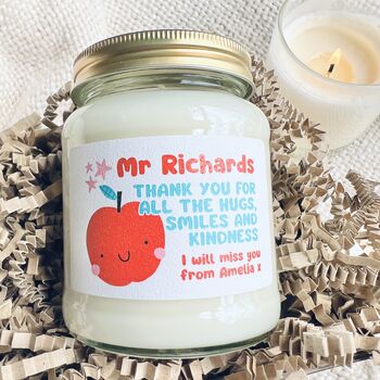 Personalised Hugs Smiles And Kindness Candle, 2 of 11