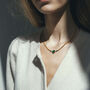 Elara Green Onyx Necklace, thumbnail 1 of 4