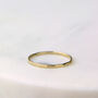 Gold Filled Skinny Faceted Stackable Ring, thumbnail 2 of 12