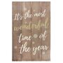 It's The Most Wonderful Time Of The Year Wooden Plaque, thumbnail 2 of 4