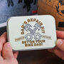 Personalised Bike Piston Credit Card Tool Gift Tin Set For Him, thumbnail 2 of 3