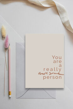 'Awesome Person' Greeting Card, 2 of 2