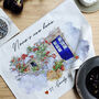 Personalised Watercolour First Home New Home Tea Towel, thumbnail 4 of 7