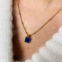 The Dawny Square Blue Lapis Necklace, thumbnail 1 of 6