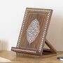 Cartmel Elegant Wood Inlay Stand For iPad And Cookbook, thumbnail 1 of 8