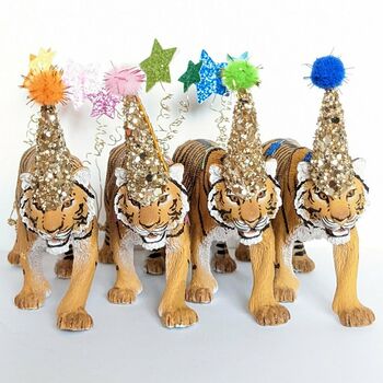 Personalised Tiger Party Animal Cake Toppers, 4 of 7