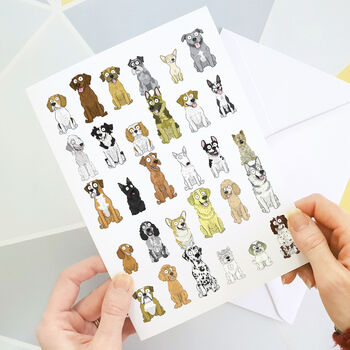 Dog Breeds Greetings Card, 2 of 4