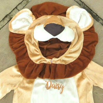 Personalised Baby's Lion Dress Up Costume, 4 of 8