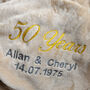 Personalised Golden Anniversary 50 Years Married Blanket, thumbnail 5 of 8