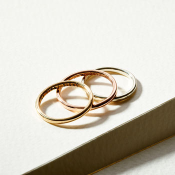 Personalised 9ct Gold Slim Wedding Ring, 4 of 8
