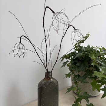 Three Handmade Wire Fritillaria Stems, 2 of 11