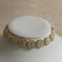 White And Gold Pearl Flower Kundan Indian Choker Set, thumbnail 3 of 5