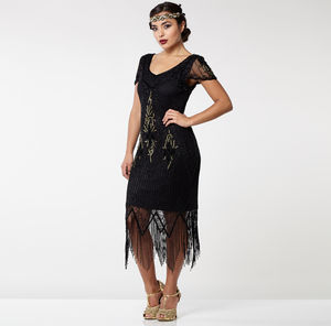 knee length flapper dress