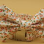 Orange Daisy Dog Bow Tie, thumbnail 4 of 11