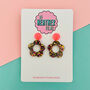60's Style Flower Glitter Earrings *More Colours Available*, thumbnail 2 of 3