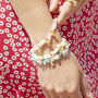 Eos Personalised Gemstone And Pearl Charm Bracelet, thumbnail 2 of 8