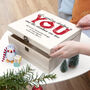 Personalised Couple's Romantic Christmas Eve Box, thumbnail 1 of 11