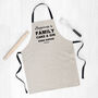 Personalised ‘Happiness Is’ Luxury Linen Apron, thumbnail 2 of 5