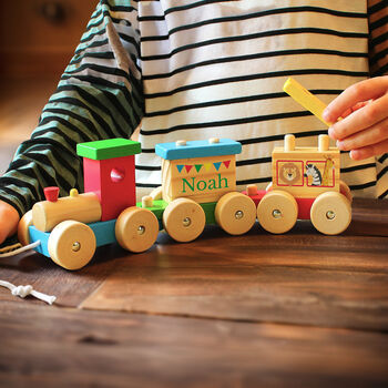 Personalised Circus Toy Train, 2 of 8