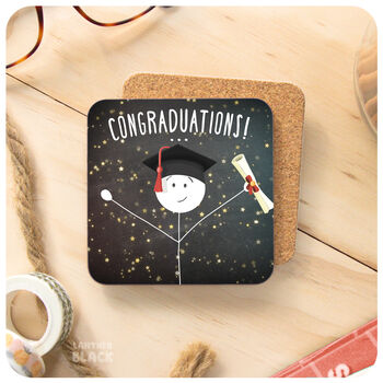 Fun Graduation Congratulations Gift Keepsake Coaster, 2 of 5