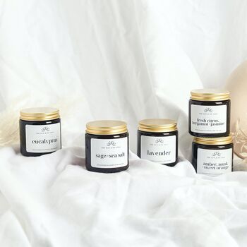 Eucalyptus Scented Premium Soy Wax Candle Gift, 4 of 4