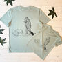 Paddle Boarding Bear And Capybara T Shirt Set, thumbnail 3 of 6