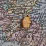 Personalised Scotland Fabric Map Notice Board, thumbnail 4 of 7