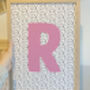 Personalised Spotty Dotty Initial Children's Print, thumbnail 3 of 5