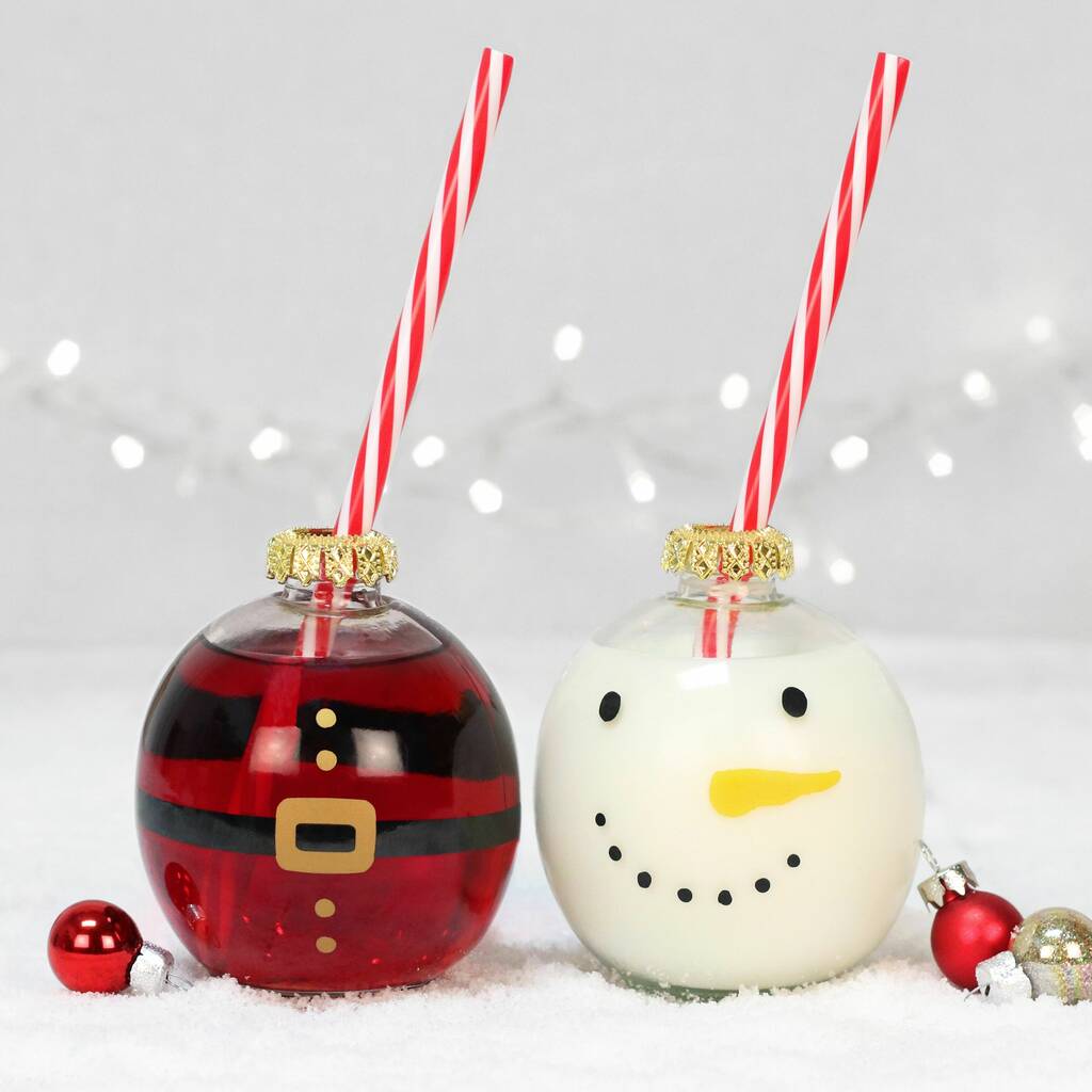 Snowman Festive Bauble Drinking Glass By Nest Notonthehighstreet Com