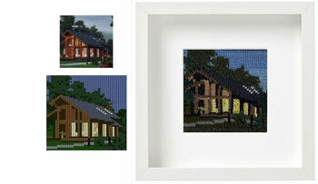 Personalised House Portrait Framed Knitted Art, 5 of 9