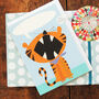 Personalised Bubble Growly Tiger Card, thumbnail 1 of 3