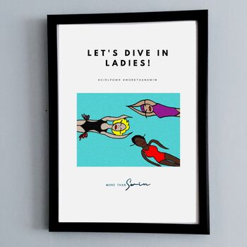 Let's Dive In Ladies, Art Print, 2 of 2