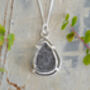 Natural Diamond Slice Necklace In Sterling Silver, thumbnail 1 of 4