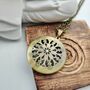 Personalized Round Brass Photo Locket Necklace, thumbnail 3 of 5