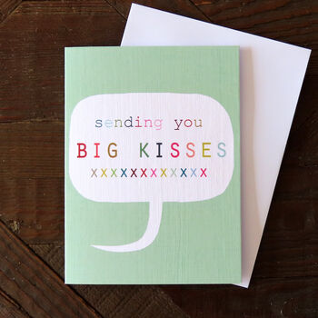 Mini Big Kisses Card, 5 of 5